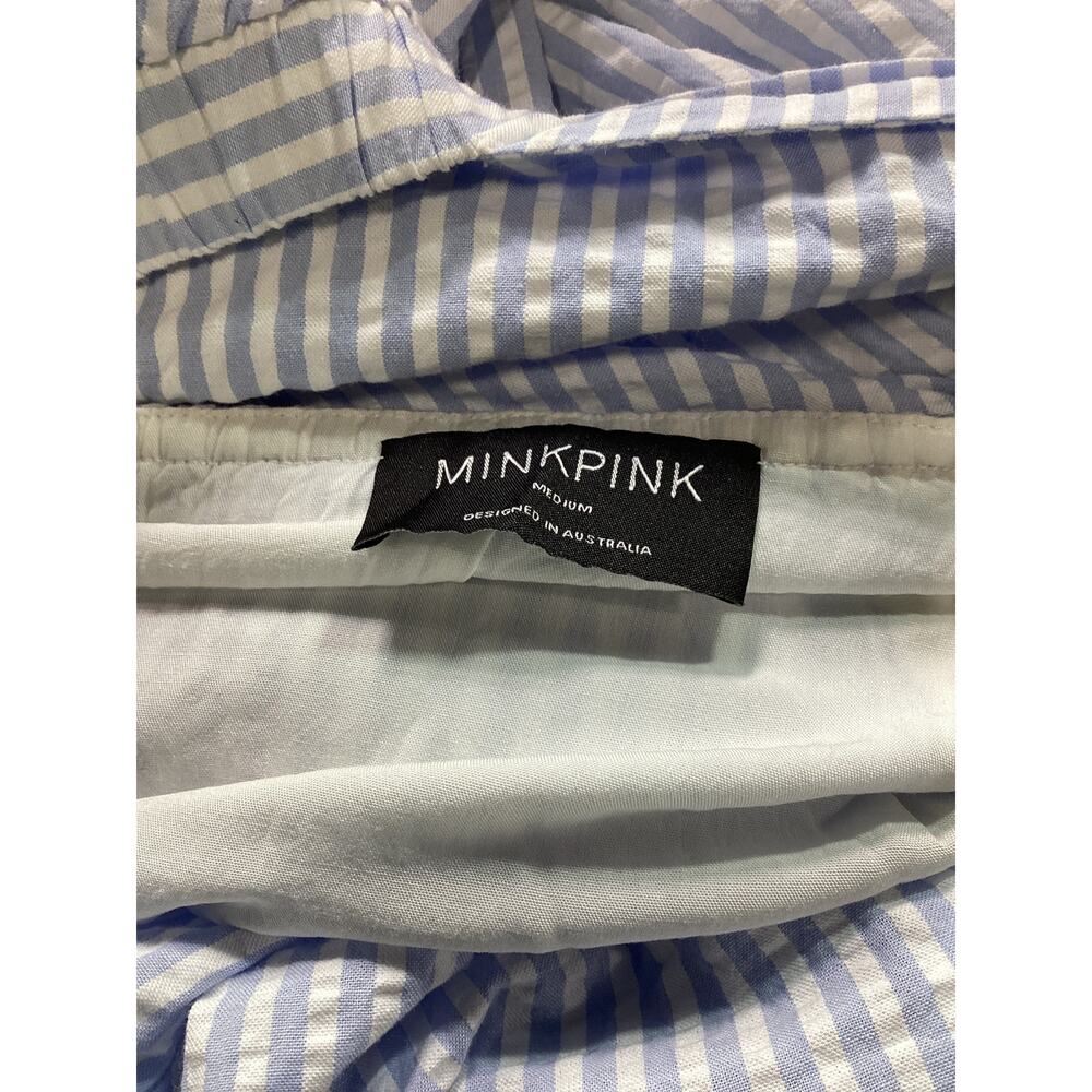 Minkpink Striped Blue And White Milani Dress Size M - Picture 4 of 4